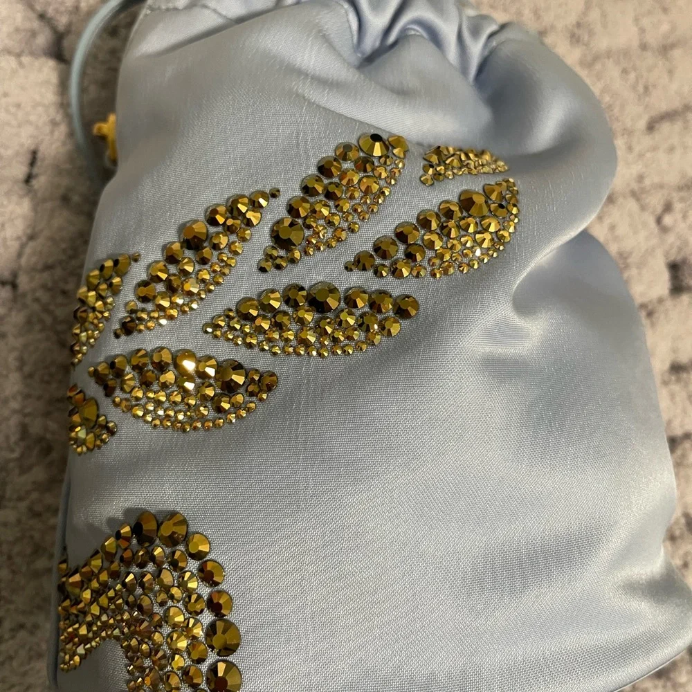 MCM Satin Blue purse